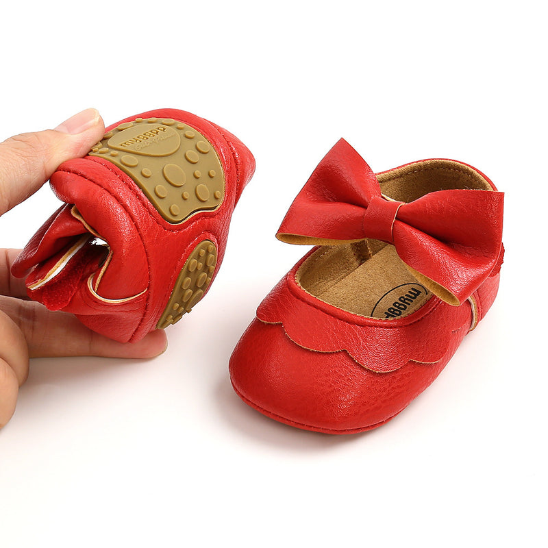 Girl Dress Shoes Cute Baby Soft Sole Bowknot Princess Shoes