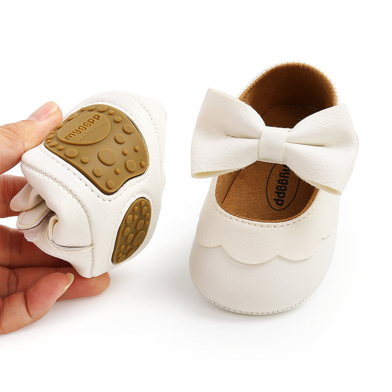 Girl Dress Shoes Cute Baby Soft Sole Bowknot Princess Shoes