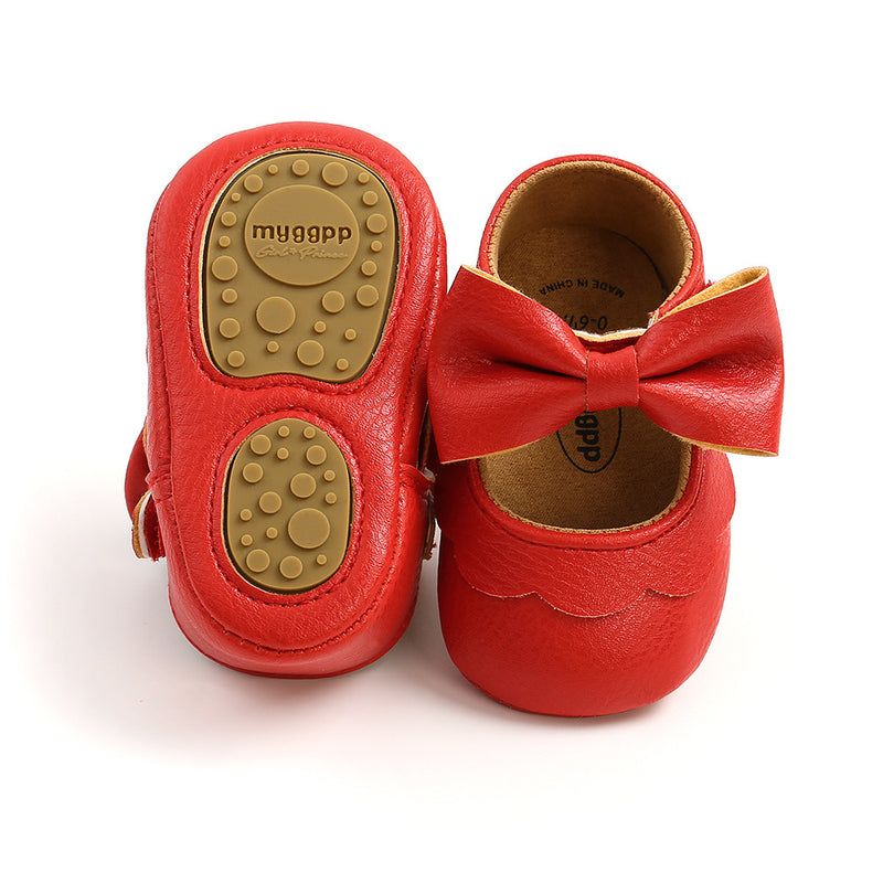 Girl Dress Shoes Cute Baby Soft Sole Bowknot Princess Shoes