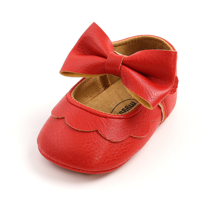 Girl Dress Shoes Cute Baby Soft Sole Bowknot Princess Shoes