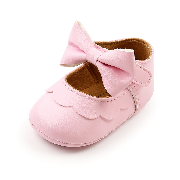 Girl Dress Shoes Cute Baby Soft Sole Bowknot Princess Shoes