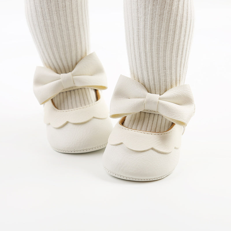 Girl Dress Shoes Cute Baby Soft Sole Bowknot Princess Shoes