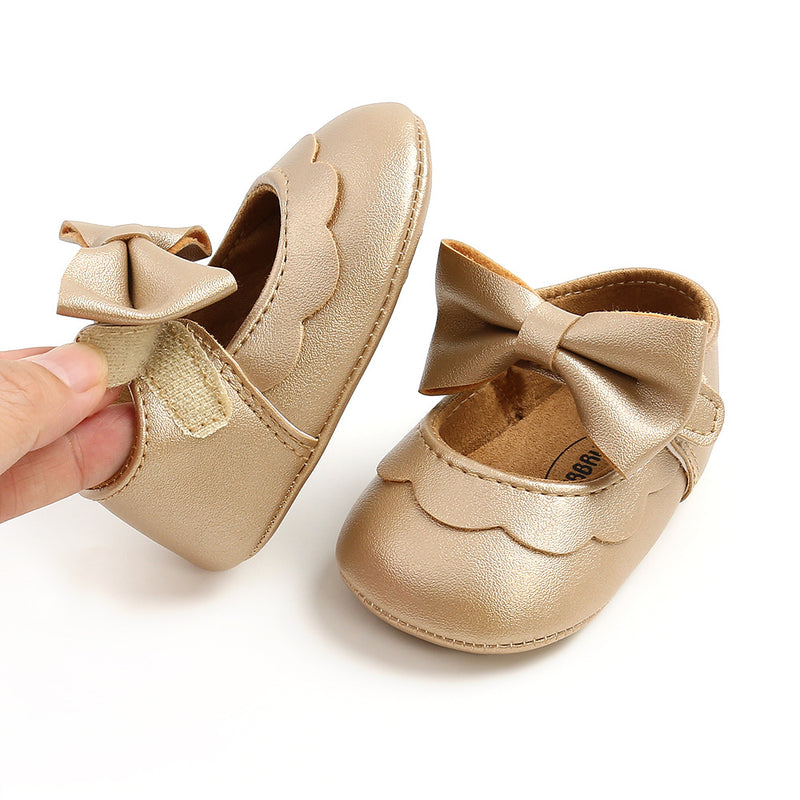 Girl Dress Shoes Cute Baby Soft Sole Bowknot Princess Shoes