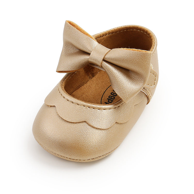 Girl Dress Shoes Cute Baby Soft Sole Bowknot Princess Shoes