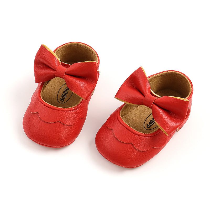 Girl Dress Shoes Cute Baby Soft Sole Bowknot Princess Shoes