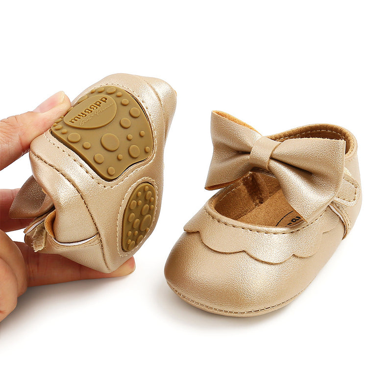 Girl Dress Shoes Cute Baby Soft Sole Bowknot Princess Shoes