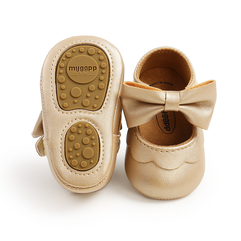 Girl Dress Shoes Cute Baby Soft Sole Bowknot Princess Shoes