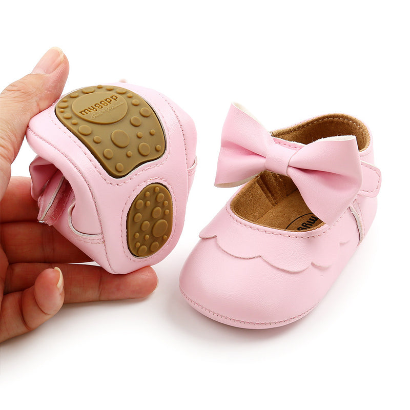 Girl Dress Shoes Cute Baby Soft Sole Bowknot Princess Shoes