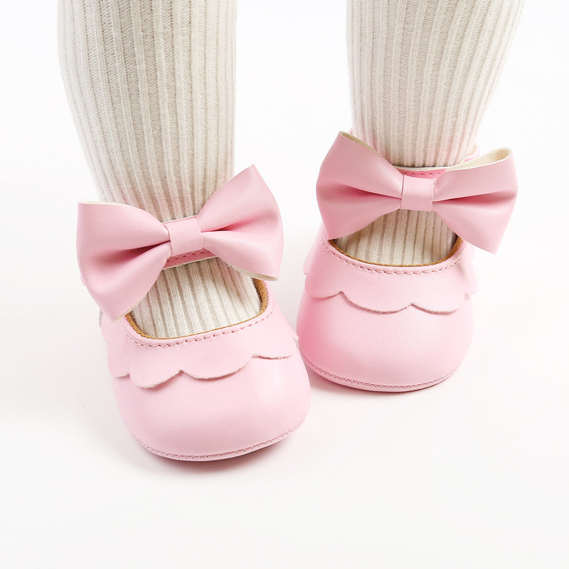 Girl Dress Shoes Cute Baby Soft Sole Bowknot Princess Shoes