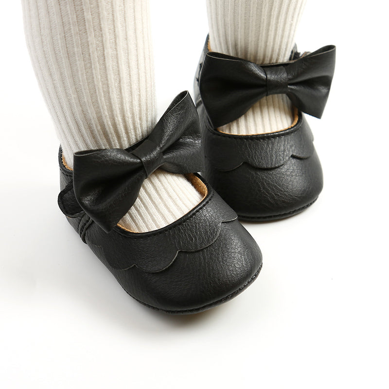 Girl Dress Shoes Cute Baby Soft Sole Bowknot Princess Shoes