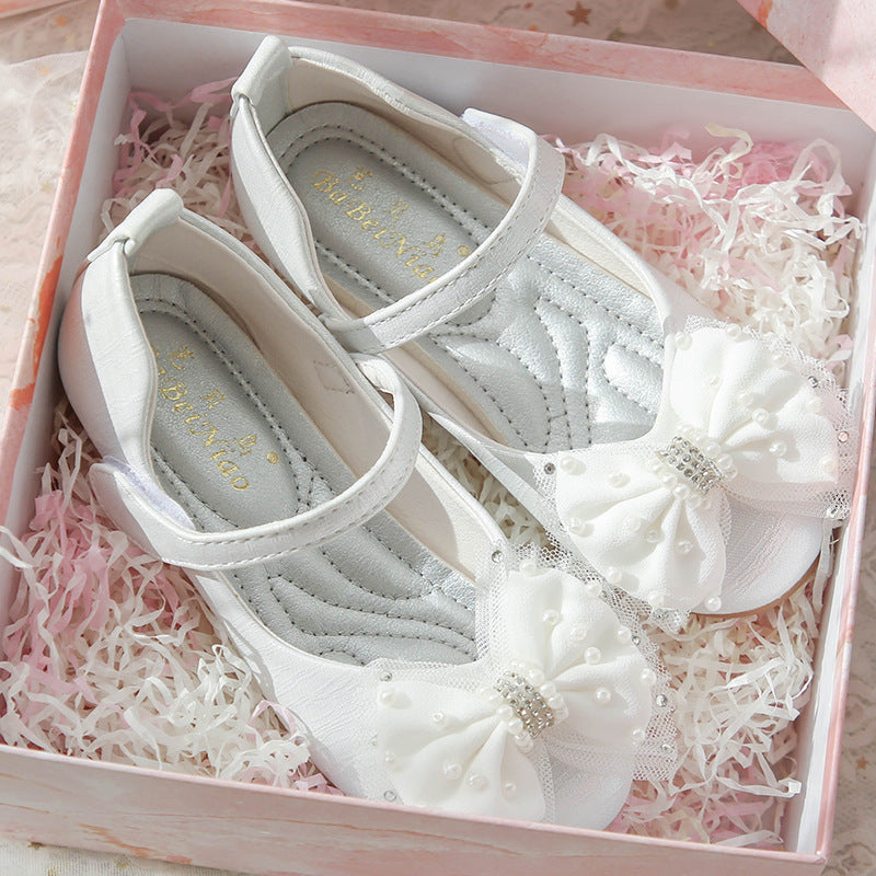 Girl Cute Bow Soft Sole Princess Shoes