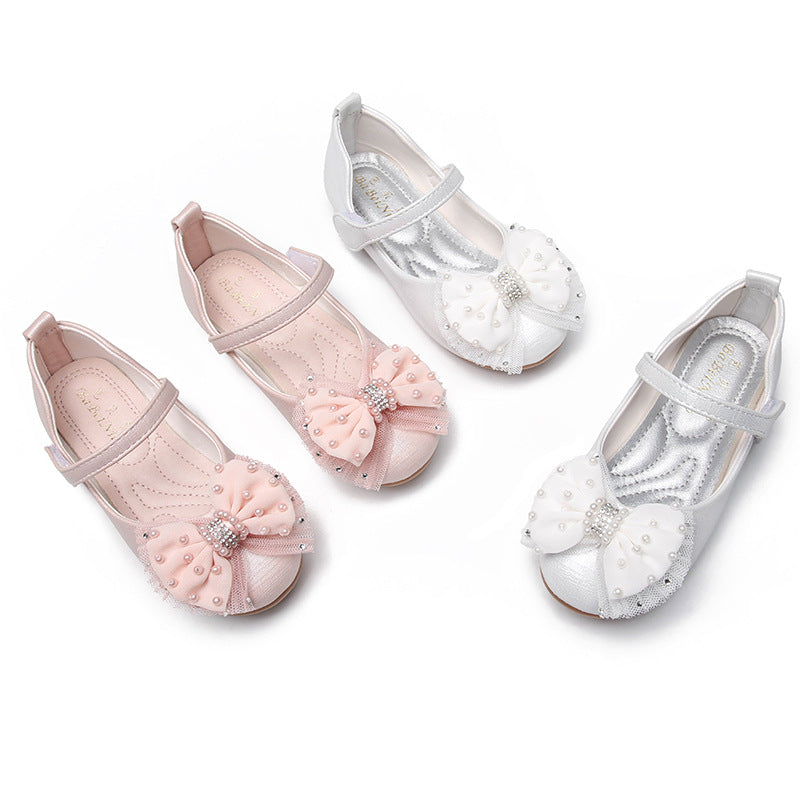 Girl Cute Bow Soft Sole Princess Shoes