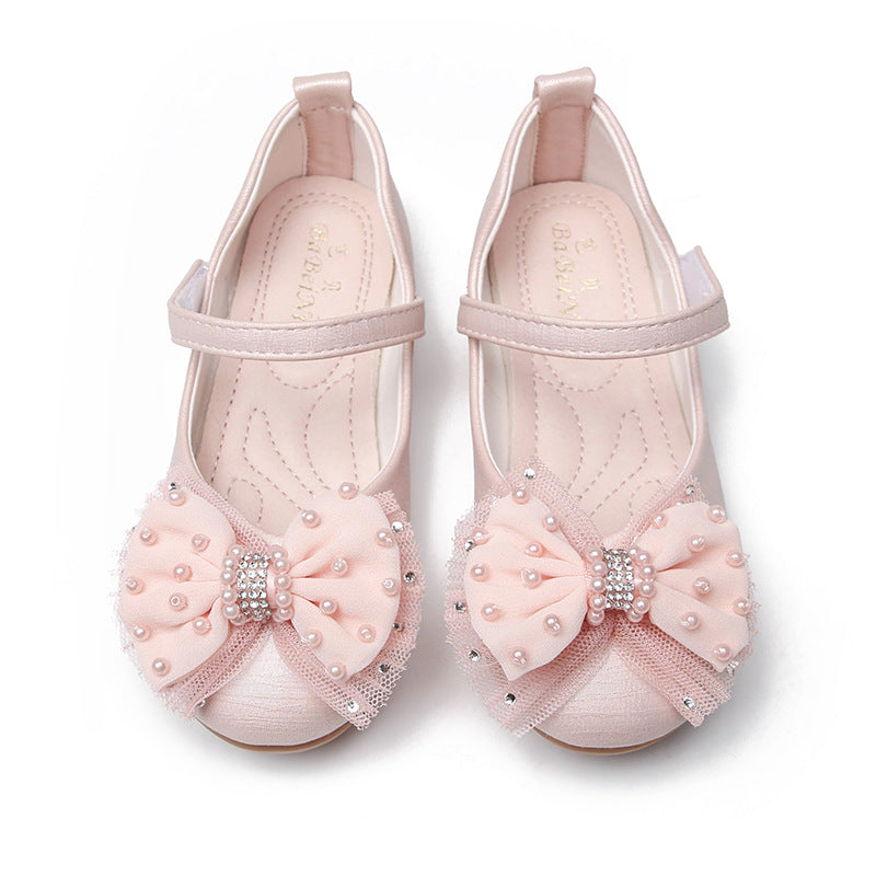 Girl Cute Bow Soft Sole Princess Shoes
