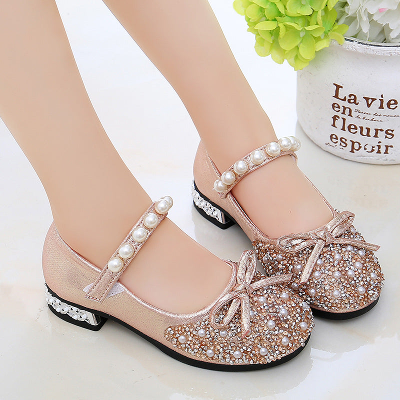 Girls Sequins Princess Shoes