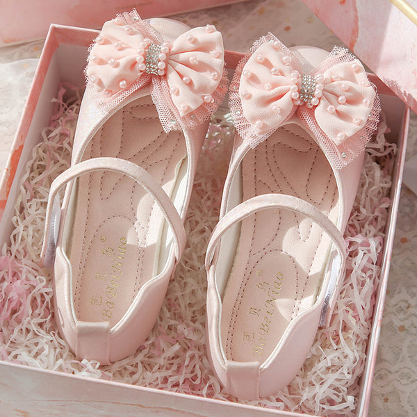 Girl Cute Bow Soft Sole Princess Shoes