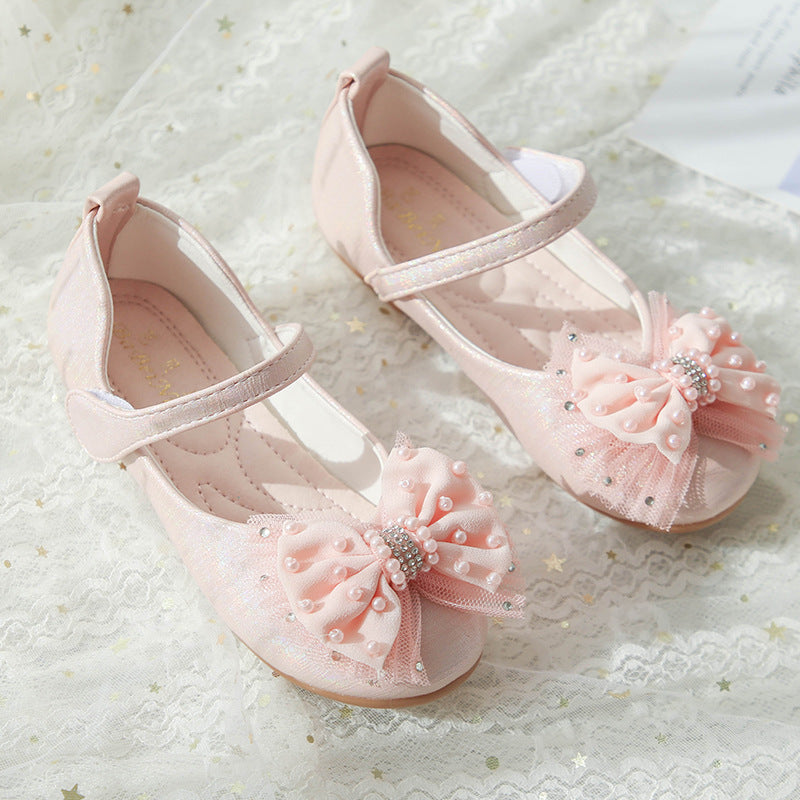 Girl Cute Bow Soft Sole Princess Shoes