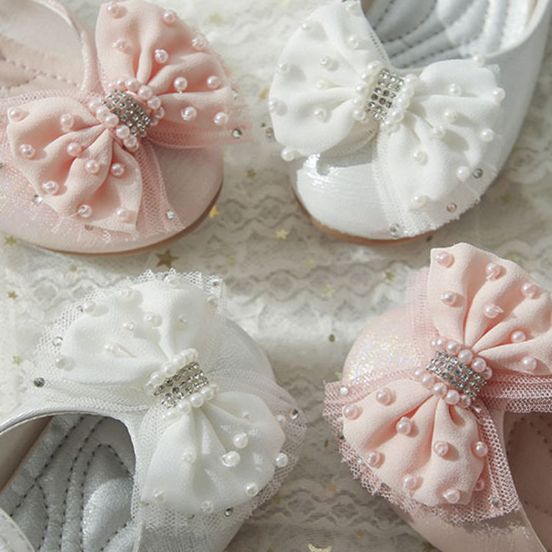 Girl Cute Bow Soft Sole Princess Shoes