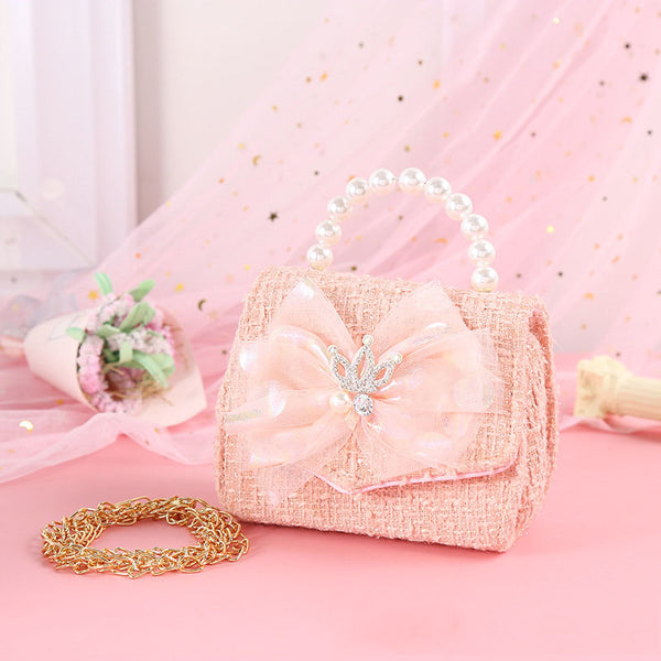 Girls Bow Princess Crossbody Chain Handbag