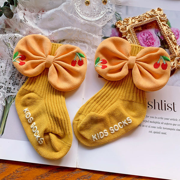 Autumn Baby Bowknot Socks