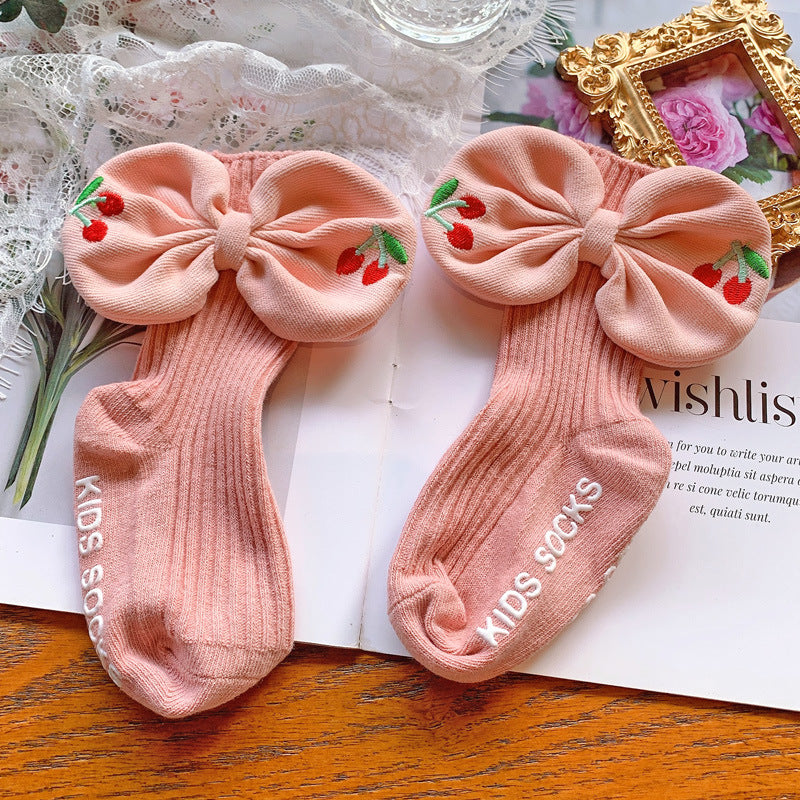 Autumn Baby Bowknot Socks