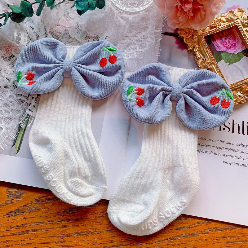 Autumn Baby Bowknot Socks