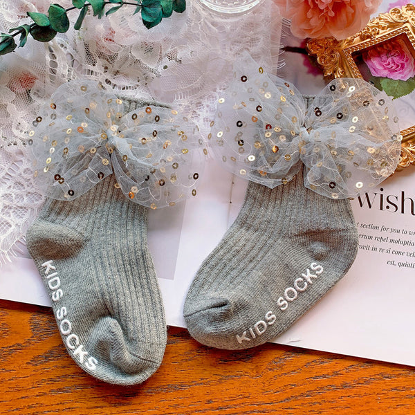 Cute Autumn Sequins Baby Socks