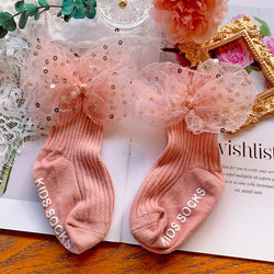 Cute Autumn Sequins Baby Socks