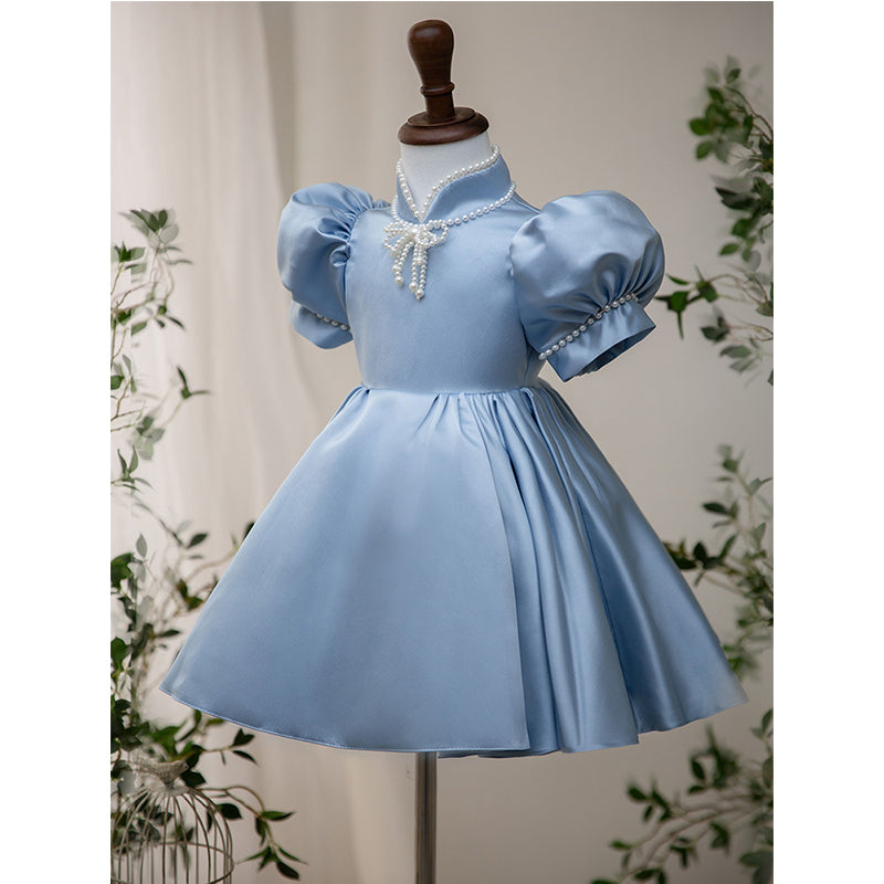 Girl Christmas Dress Toddler Ball Gowns Girl Beaded Bow Princess Formal Flower Girl Dress, Blue / 3-4 Years (110cm) Girl Christmas Dress Toddler Ball Gowns Girl Beaded Bow Princess Formal Flower Girl Dress, Blue / 3-4 Years (110cm)