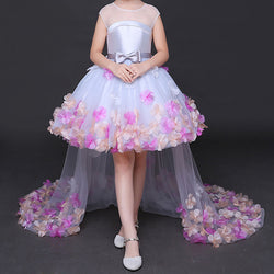 Baby Girl Tail Princess Dress Girl  Flower Baptism Party Pageant Dress