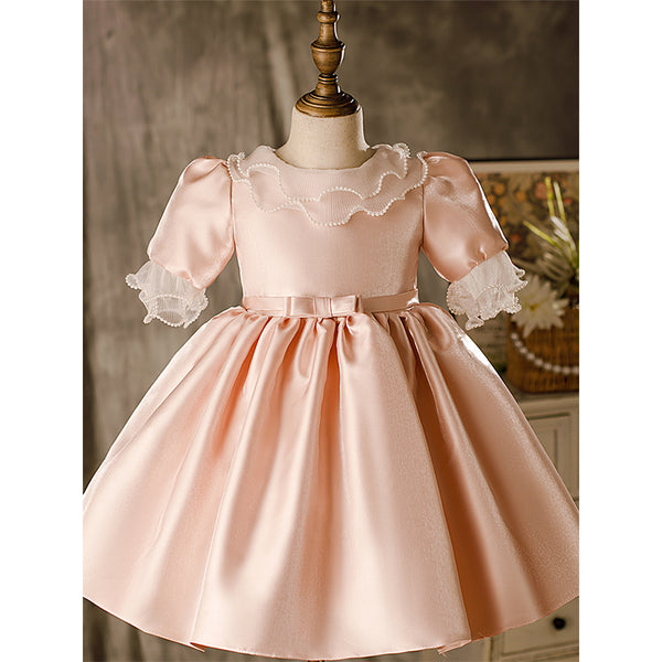 Toddler prom Dress Baby Girl Summer Vintage Communion Fluffy Princess Dress