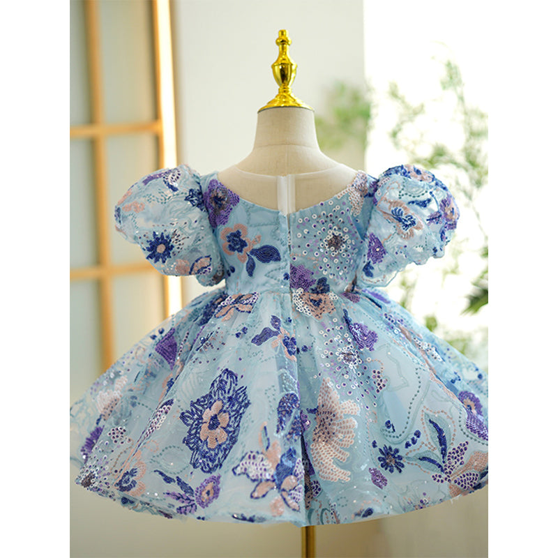 Cute Girls  Dress First Birthday Flower Girls Party Princess Dress