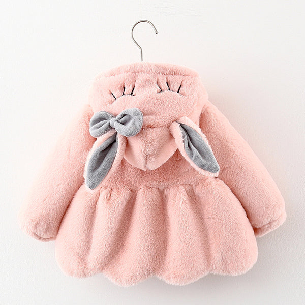 Rabbit Squinted Embroidered Coat