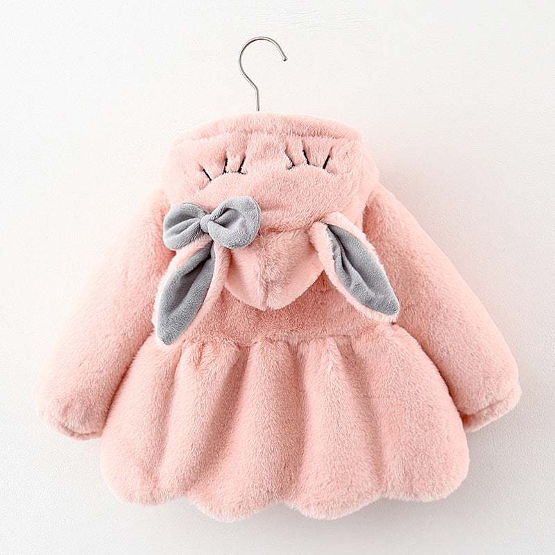 Rabbit Squinted Embroidered Coat