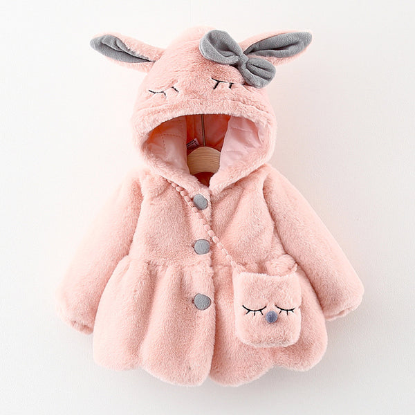 Rabbit Squinted Embroidered Coat