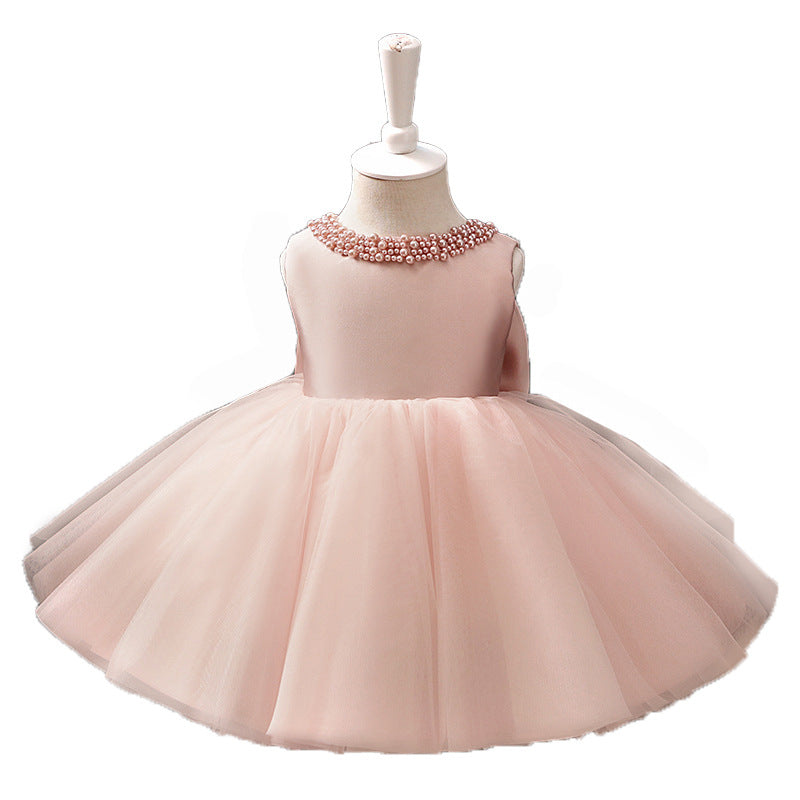 light pink poofy dress Gracious light pastel pink ball gown wedding/prom dress with puffy tiered skirt
