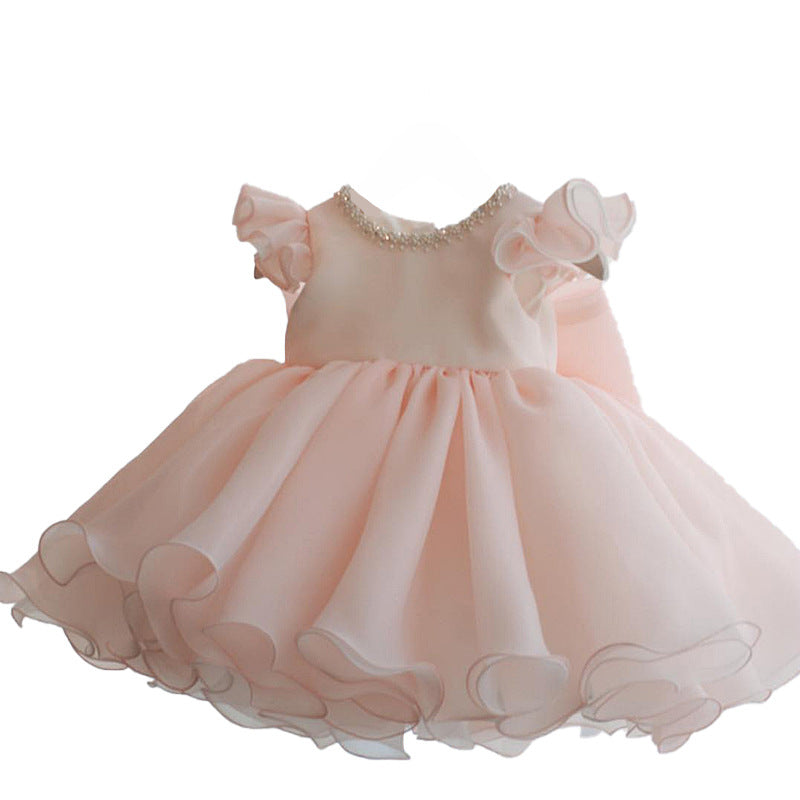 Girl Birthday Dresses Toddler Pink Puffy Party Formal Princess Dress