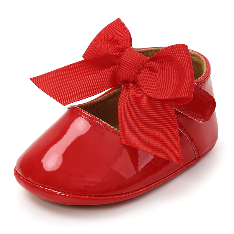 infant red dress shoes Sweet Mary Janes in Poppy Red Soft Sole Baby Shoes