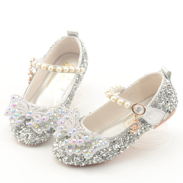 Cute Sequins Pearl Princess Shoes