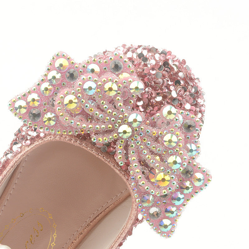 Cute Sequins Pearl Princess Shoes