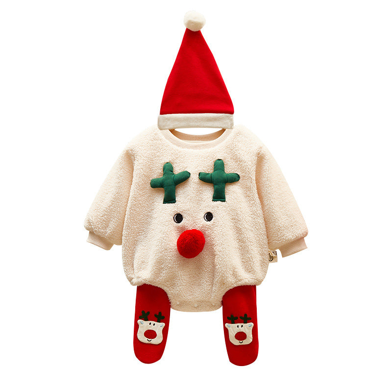 Newborn Christmas Baby Winter Suit