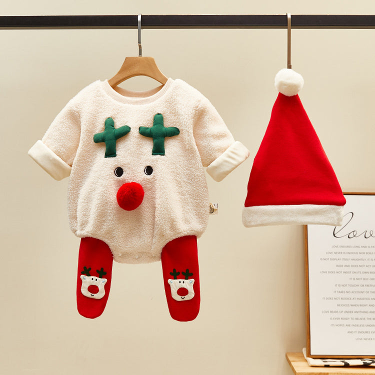 Newborn Christmas Baby Winter Suit