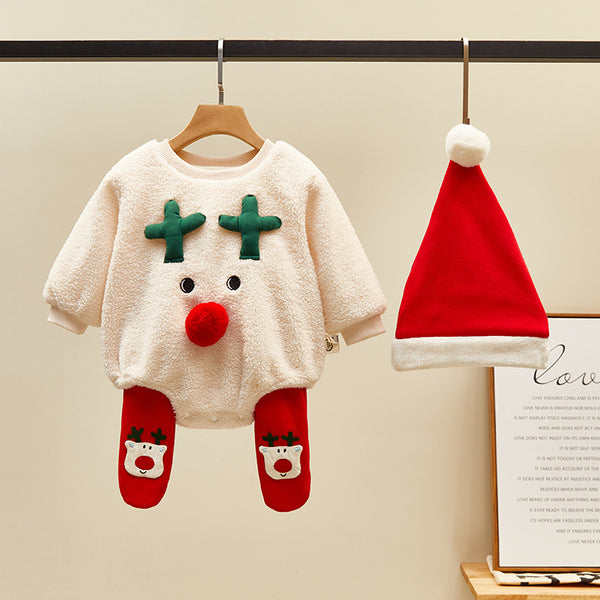 Newborn Christmas Baby Winter Suit