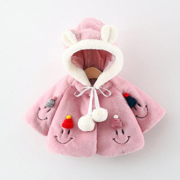 Winter Baby Girls Princess Smiley Coat