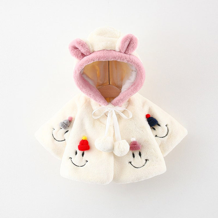 Winter Baby Girls Princess Smiley Coat