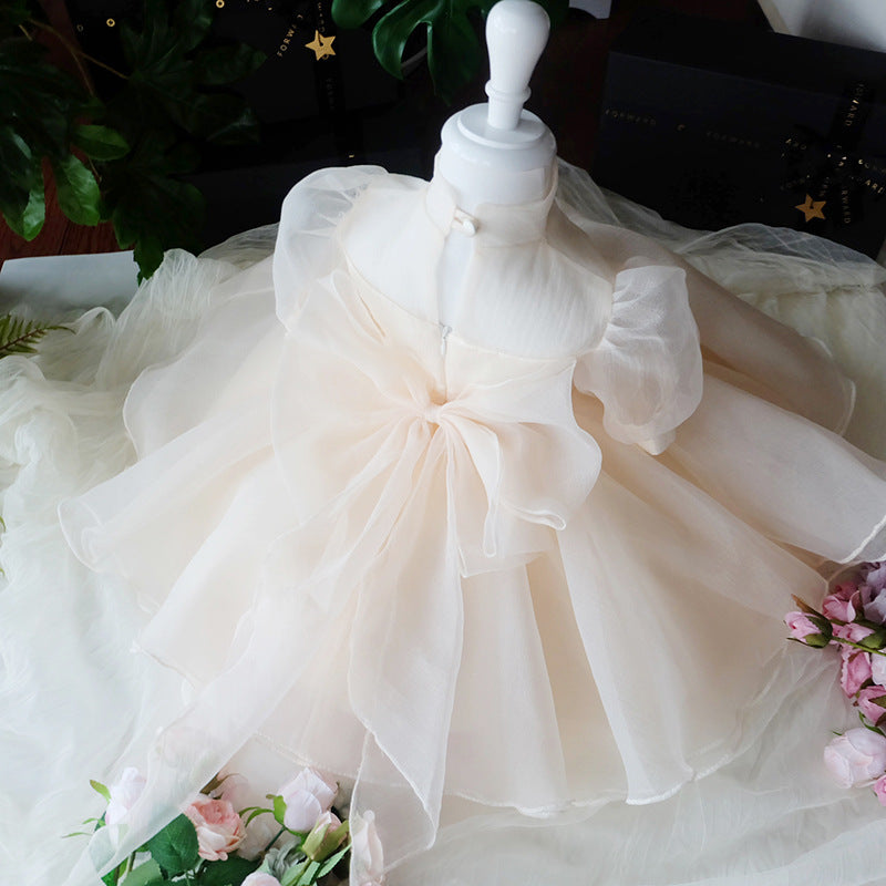 Girl Formal Dresses  Easter Dress Baby Girl Summer Puff Sleeve Puffy Girl Princess Party Dresses