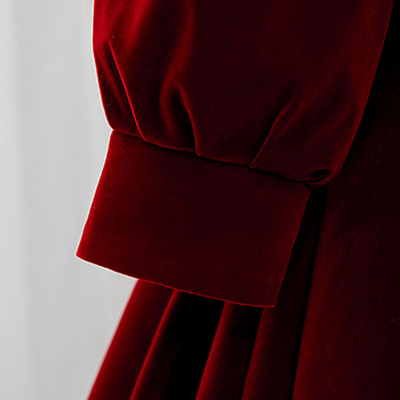 red long sleeve dress with bow womens long sleeve dress chest bow detail temu