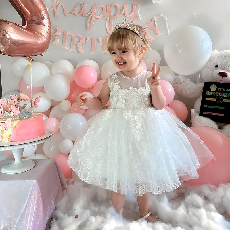 Marryshe - Little Girl Dresses - Baptism Dresses Baby Girl Summer White Embroidery Flower Girl Dress Christening Dress, White / 1-2 Years (90cm) Marryshe - Little Girl Dresses - Baptism Dresses Baby Girl Summer White Embroidery Flower Girl Dress Christening Dress, White / 1-2 Years (90cm)