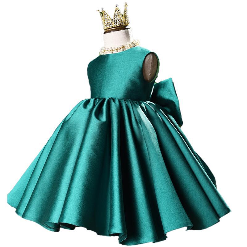 Girl Formal Princess Dresses Toddler Vintage Elegant Puffy Birthday Party Dress