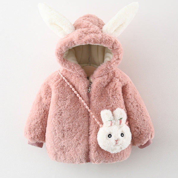 Winter Children's Lamb Embroidered Jacket