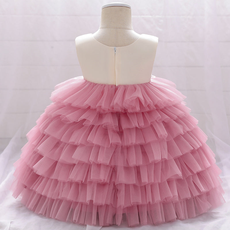 Baby Girl Birthday Party Dresses Toddler Fluffy Formal Princess Dress